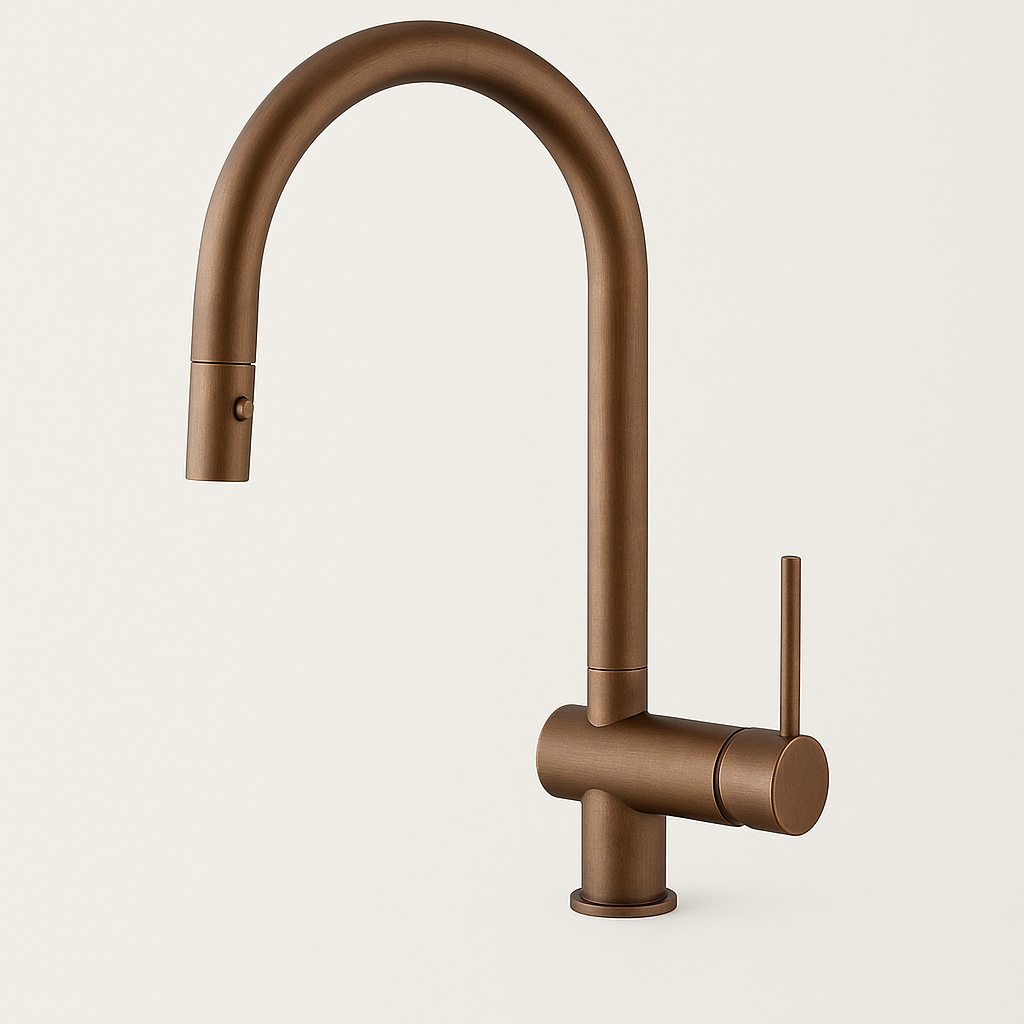 Emmevi Hvaler - kjøkkenbatteri med uttrekk og dusjfunksjon