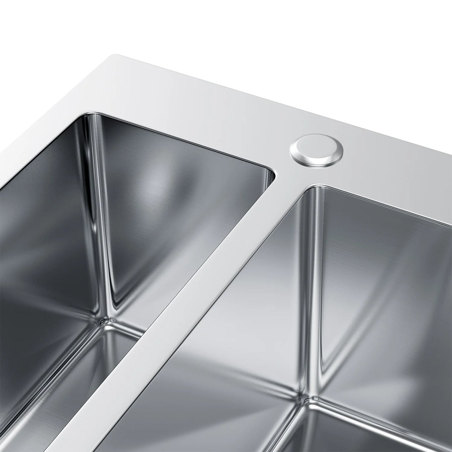 Byge Core 61 Dobbel stålvask liten kum