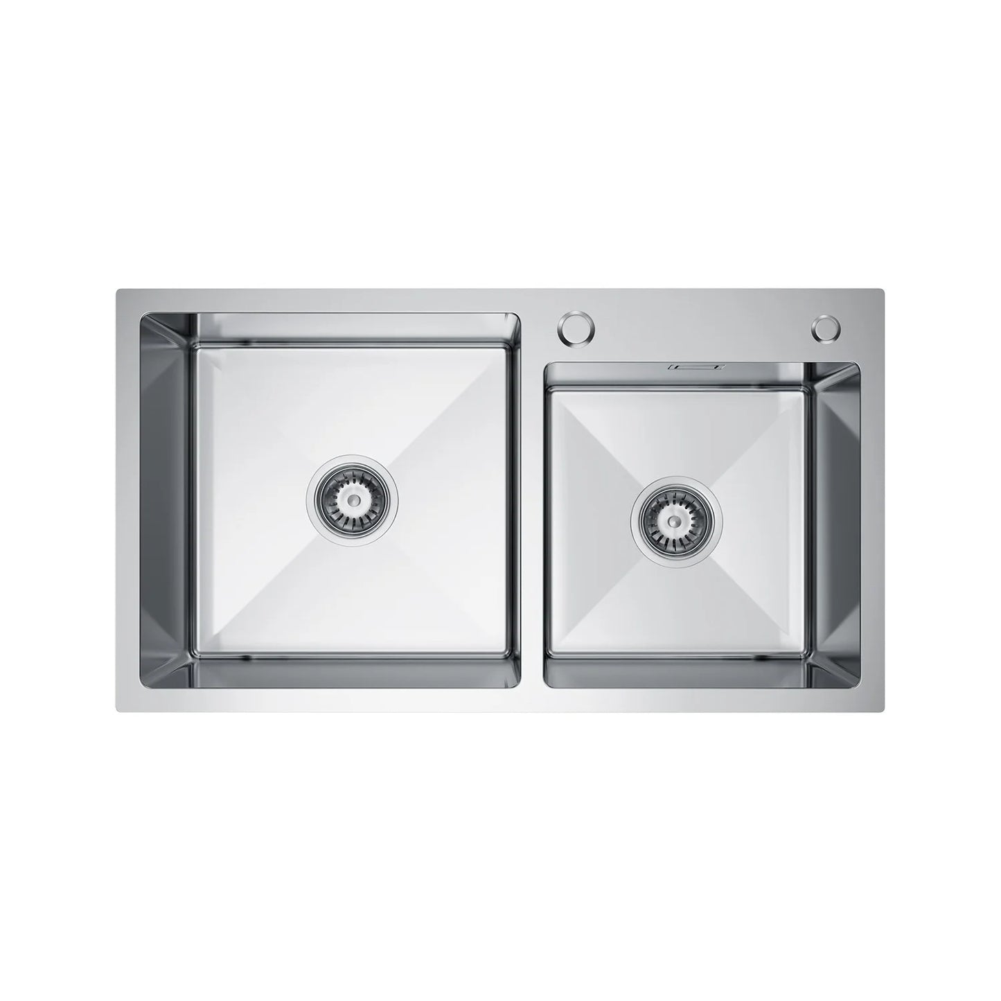 Buge Duo 78 Dobbel stålvask