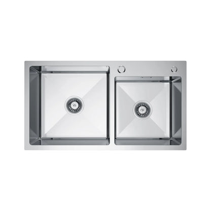 Buge Duo 78 Dobbel stålvask